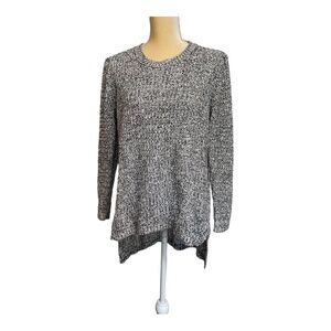 Clique Gray Speckled Wool‎ Blend Long Sweater Size M